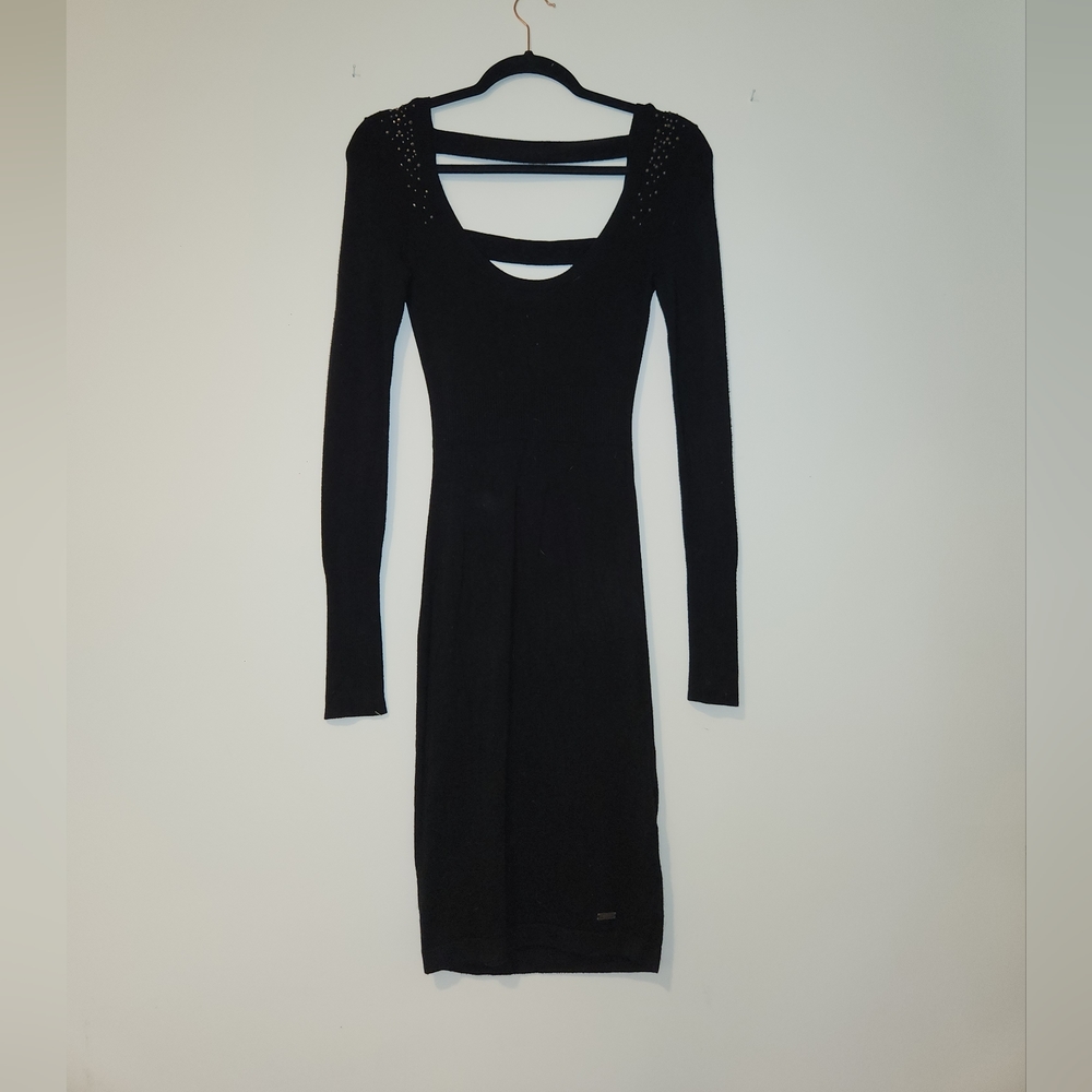 Knit bodycon cocktail dress